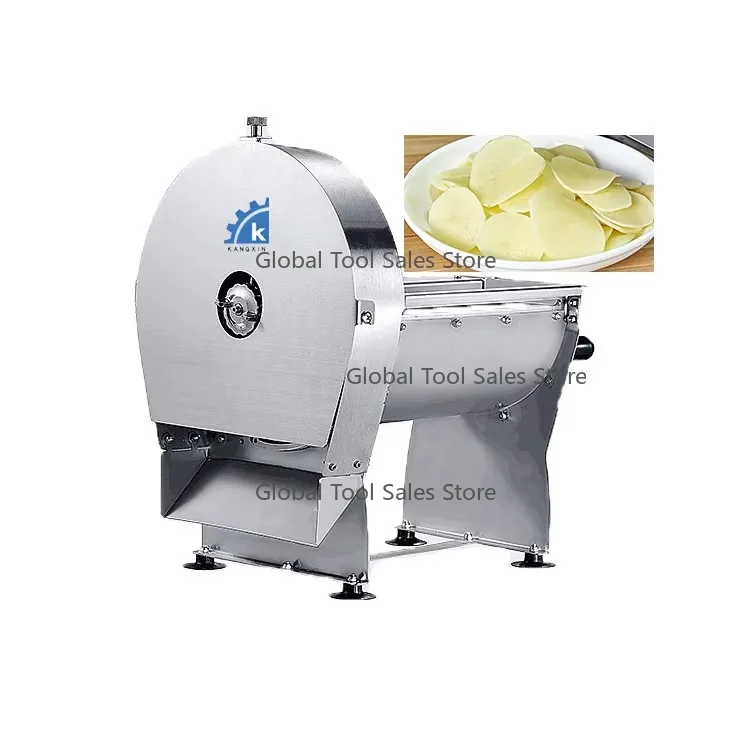 

Factory Supply Electric Food Cassava Crisp Carrot Slicer Fries Cutting Potato Chips Cutter Machine