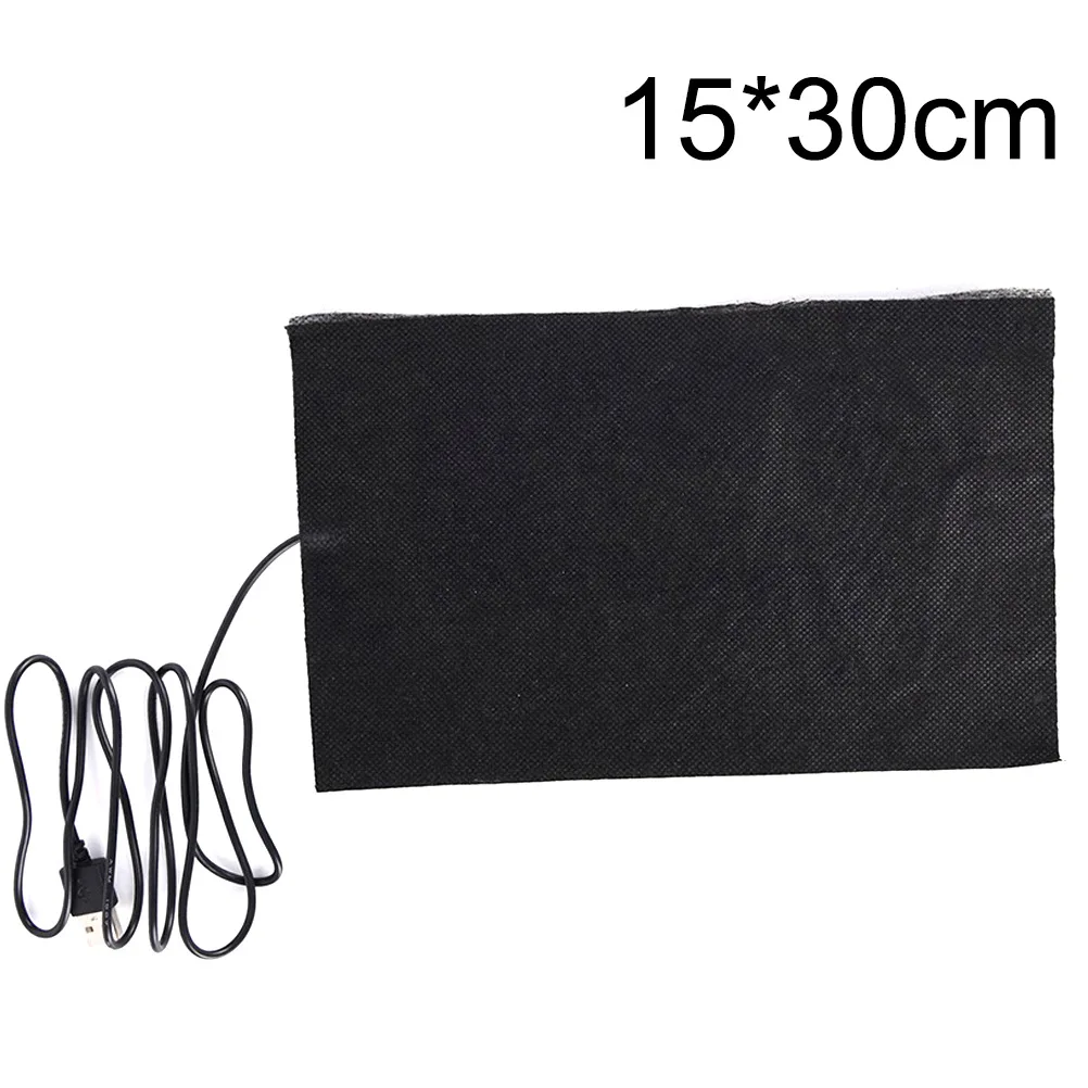 Carbon Fiber Heated Pads USB Kneepad Heating Warm Pads Waist-protected Adjustable Temperature Hand Warmer Jacket Coat Heating