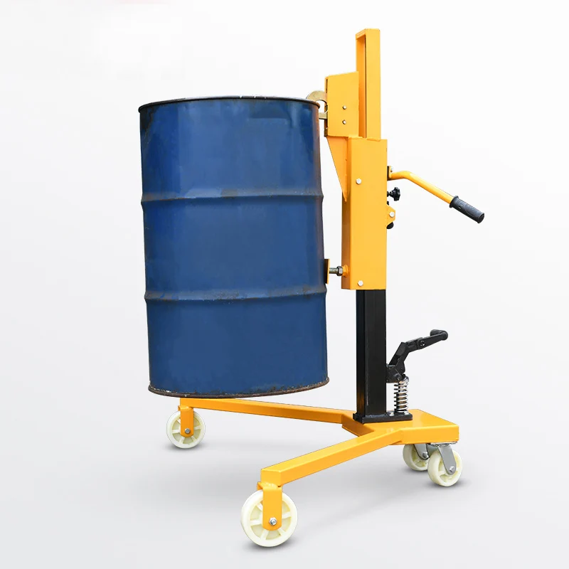 

Manual hydraulic oil drum truck, drum trolley, iron drum, plastic steel drum, raised transfer, hawkbill forklift