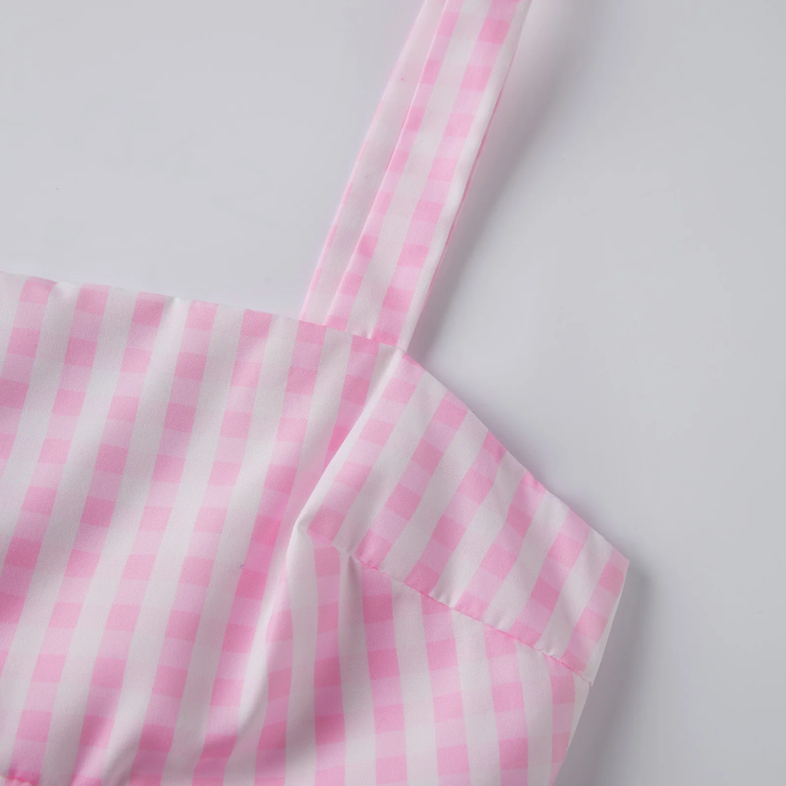 فستان نسائي صيفي قصير كامي بدون أكمام ورقبة مربعة وخصر مدخن مفتوح من الخلف فساتين شاطئ #4