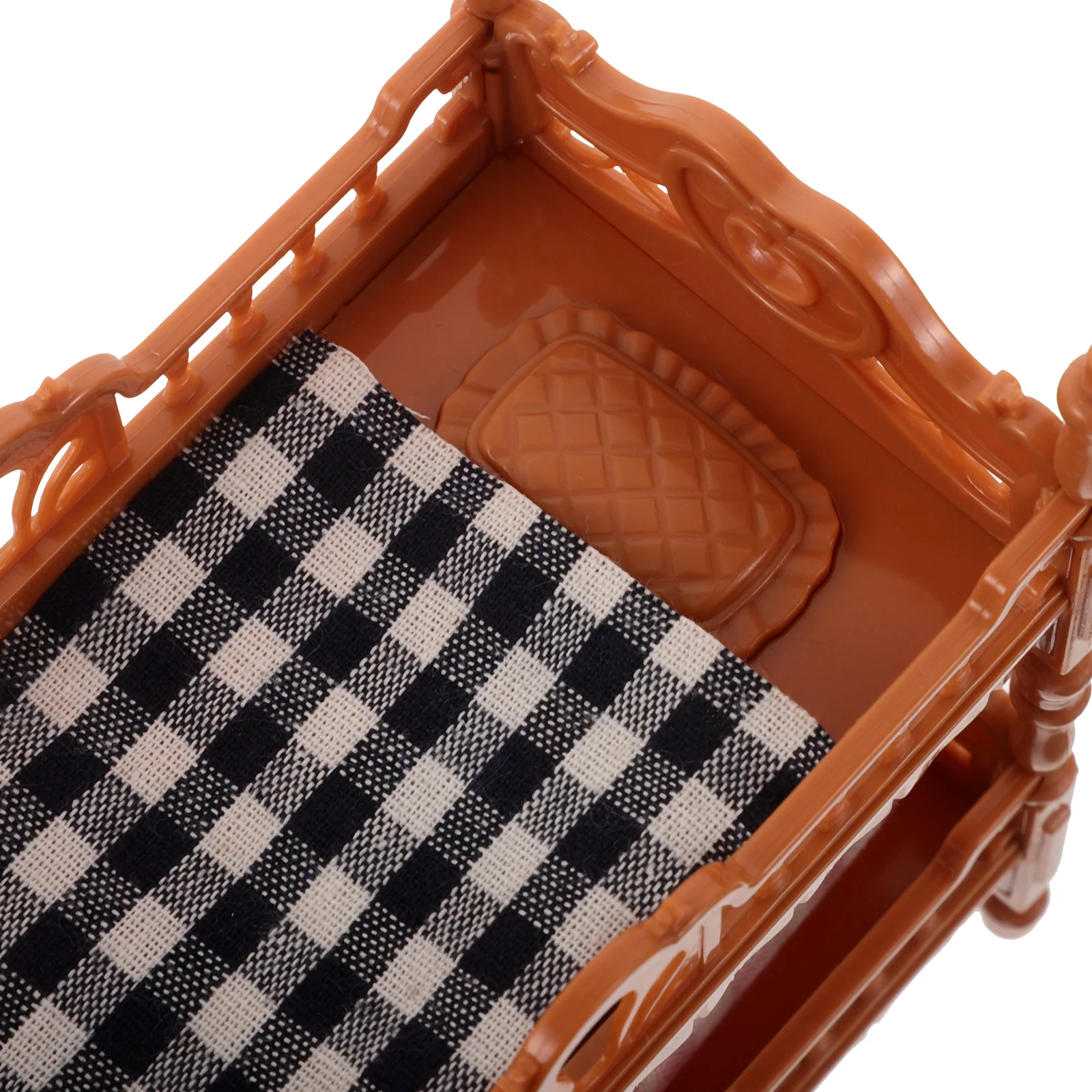 2 set Dollhouse Bunk Bed Set Miniature Bedroom Furniture For Kids Role Play Realistic Dollhouse Decor Mini House Accessory