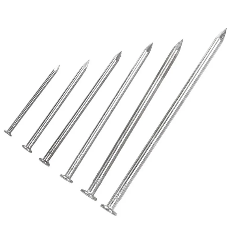 304 Stainless Steel Screw Woodworking Nails Round Nails Cement Wall Nails Lengthened Small Nails Concrete Screw 0.5/0.8-6.0 Inch