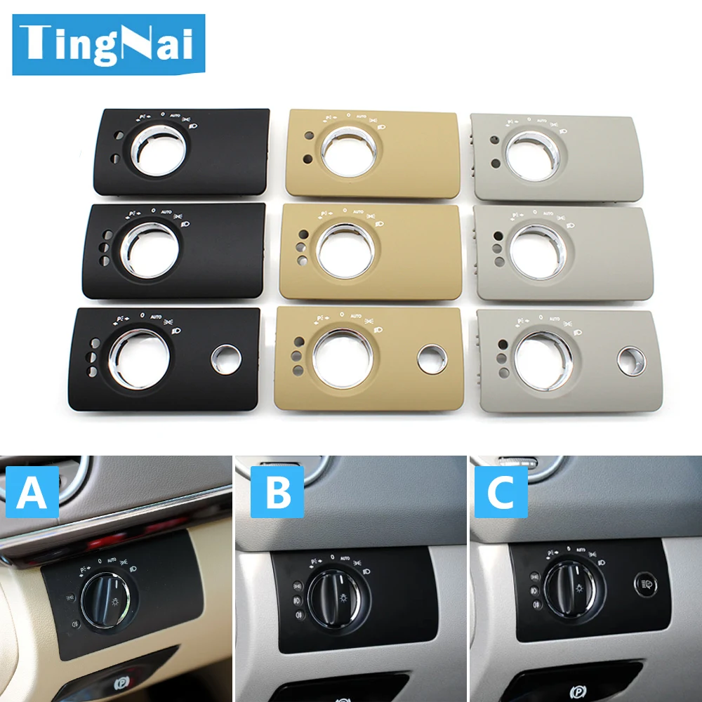 Car Interior Accessories Front Headlight  Switch Trim Cover For Benz W164 X164 ML GL 300 350 450 500 2005-2011