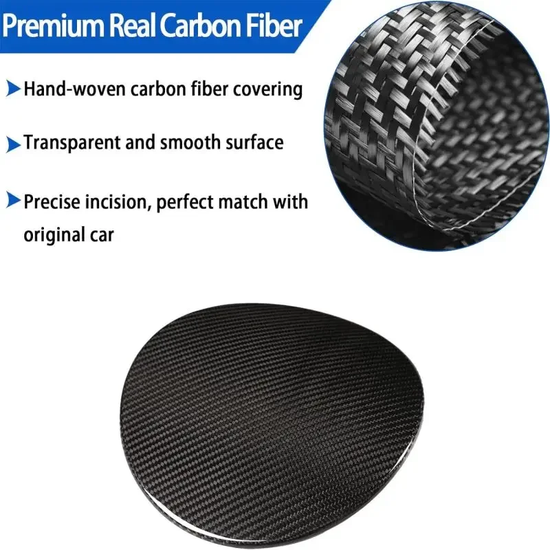 1PCS Real Carbon Fiber Car Fuel Tank Cap Trim For Toyota GR Supra MK5 A90 2019-2025 Exterior Car Gas Tank Cover Accessories 5