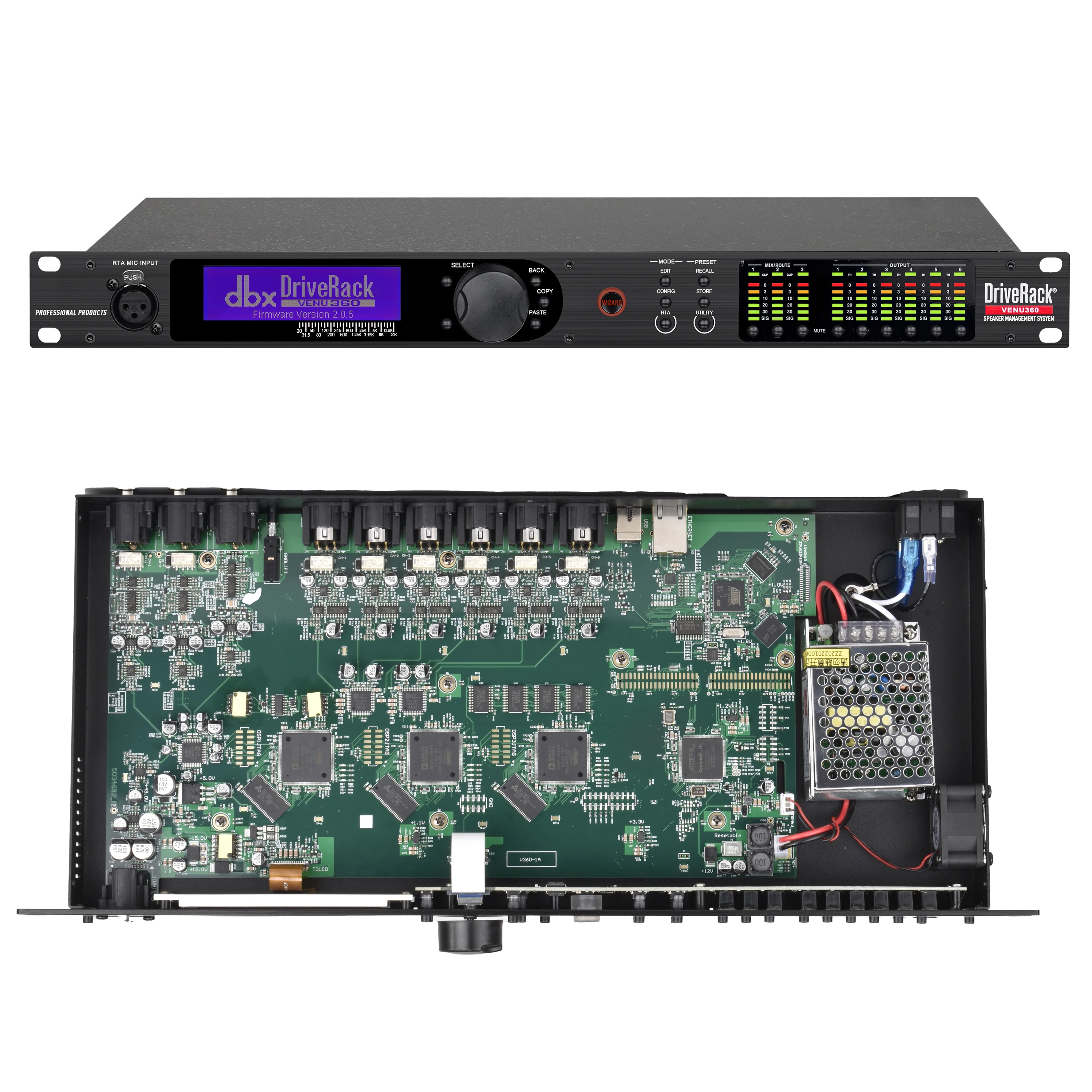 Equalizador Digital Profissional DriveRack 360 VENU para Equipamentos de Som Profissional