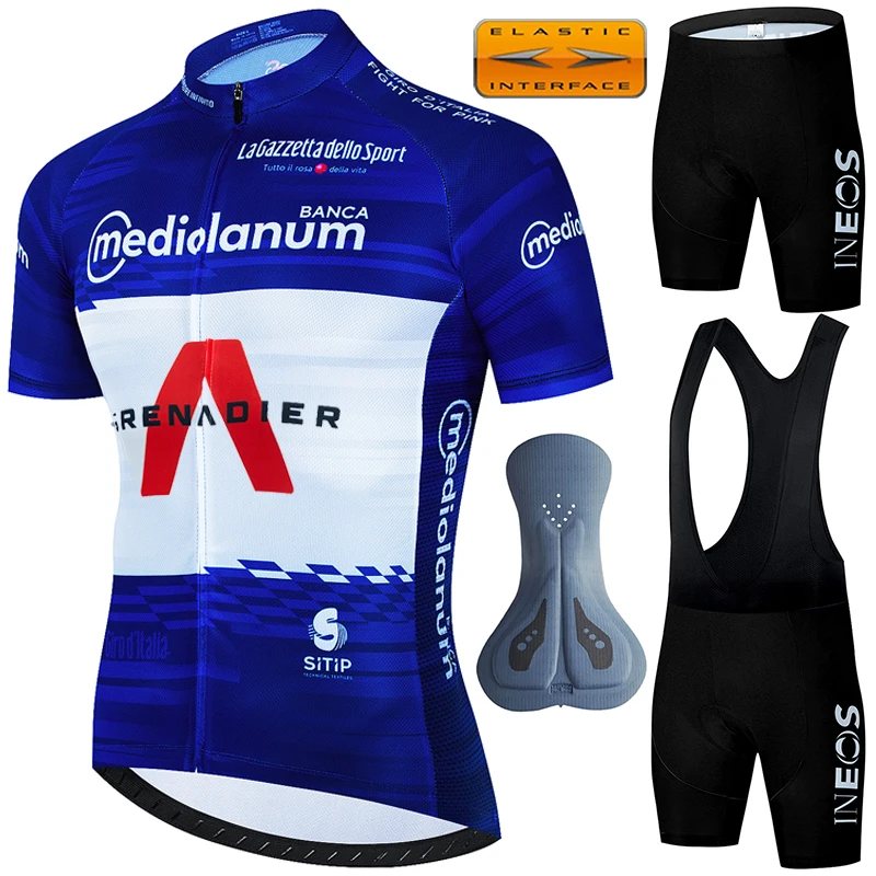 

Cycling Jersey Men Set Men's Shorts INEOS Bib Road Bike Uniform Man Pro Team 2024 Mallot Summer Mtb Clothing Clothes Blouse Sets