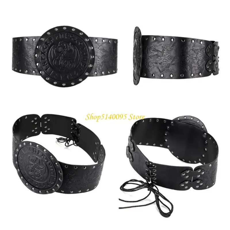 DXAE Unique Pattern Waist Belt Personality Hundred with Waistband Exquisites Belt