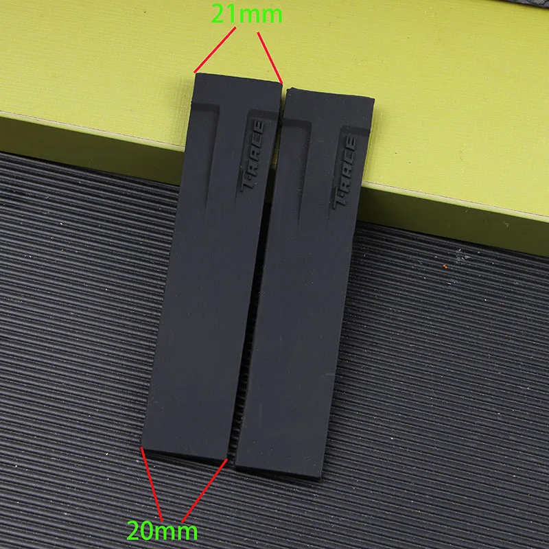 Silicone Rubber Waterproof Watchband for T race T048 417a Tissot Straps 21mm Watch Accessories  Orange White Black