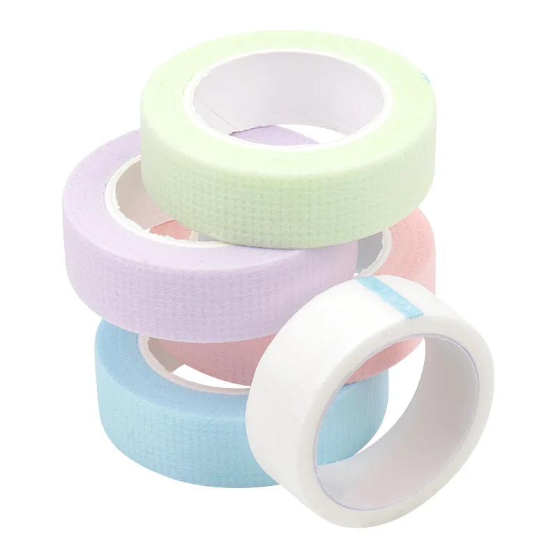 10 rollos de cinta de pestañas, parche de extensión de pestañas, pegatinas de tela no tejida, almohadilla de Ojos de elevador de pestañas falsa para mujeres, suministros de herramientas de maquillaje