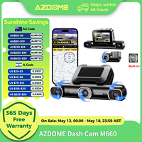 AZDOME Dash Cam M660 2K+3*1080P 4CH Car DVR GPS 5G Wifi Built-in 128GB eMMC Voice Control 24H Parking Monitor Super Night Vision