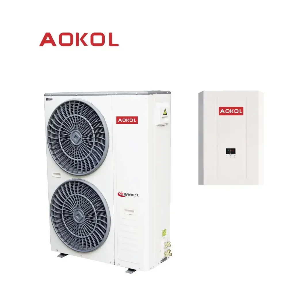 Hot selling 30kW R32 split air to water low-temperature. Heat pump EVI heating cooling and DHW