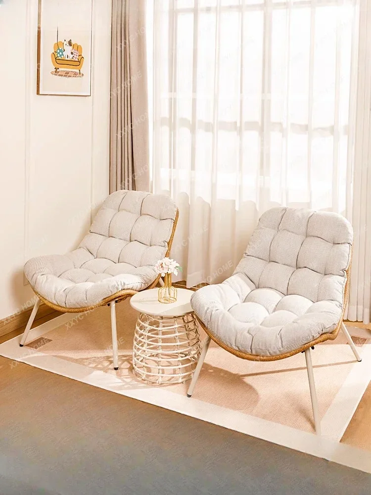 Casual Rocking Chair Backrest Rattan Chair  Combination