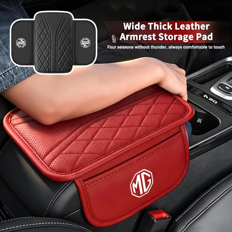 

Car Center Console Armrest Box Pad Protector Storage Mat Heightening Cushion Soft Armrest Mat For MG ZS MG4 EV MG5 MG HS MG3 MG6