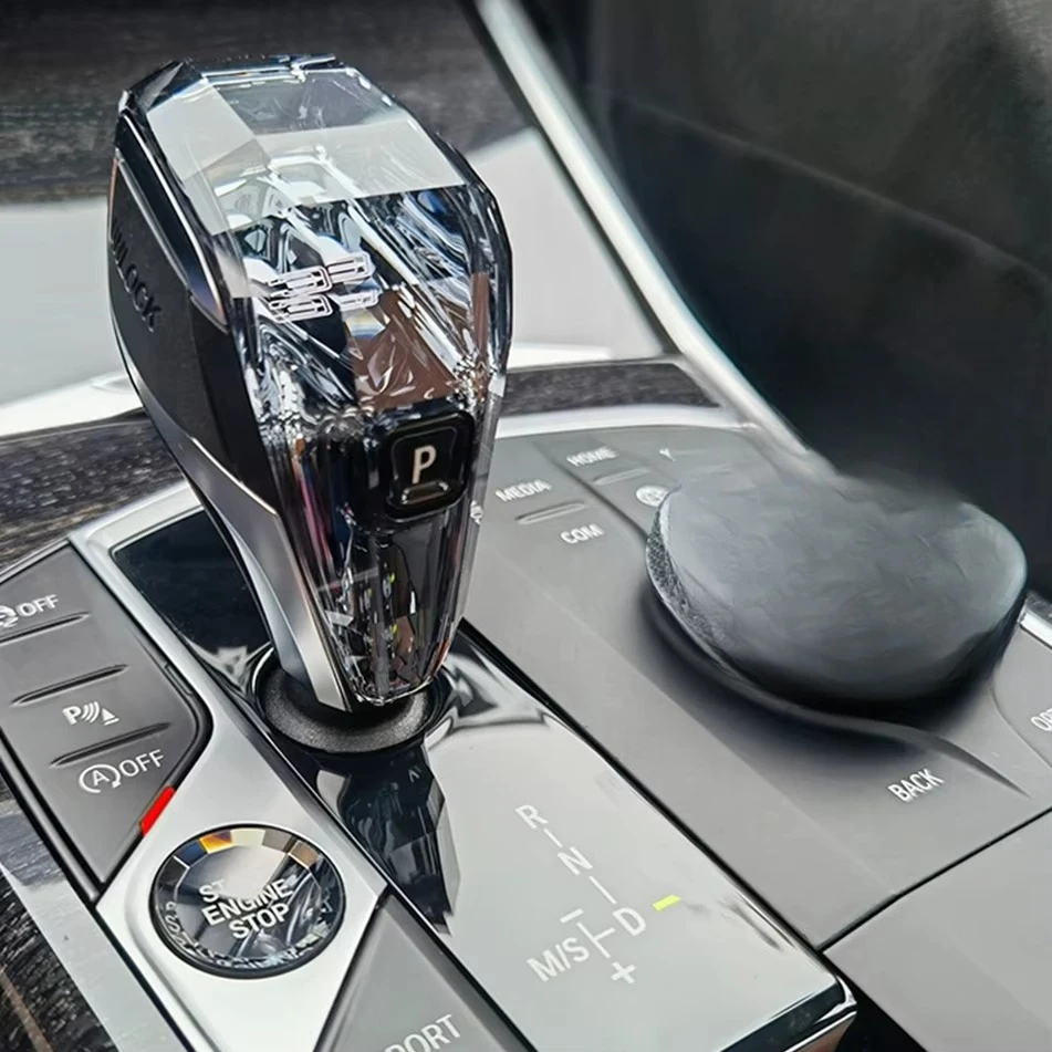 LED Crystal Shift Knob 3Pcs Kit Replacement for 3 5 7 X Series Interior Decoration Modification Parts