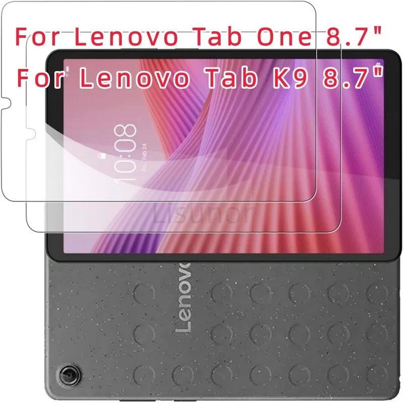 Protecteur d'écran pour tablette Lenovo Tab One ou K9, 2 pièces, en verre trempé 9H, 8.7 pouces, TB-305 305FU 305XU, Film de protection anti-rayures