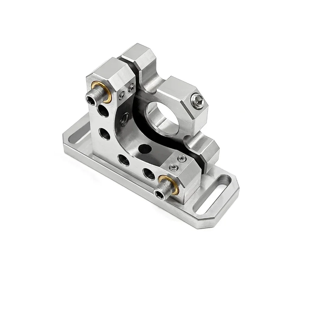 Stainless Steel Precision Optical Lens Mount, 12.7mm 2-Axis Fine Adjustment Tilt/Translation Mirror Holder, Compact Design