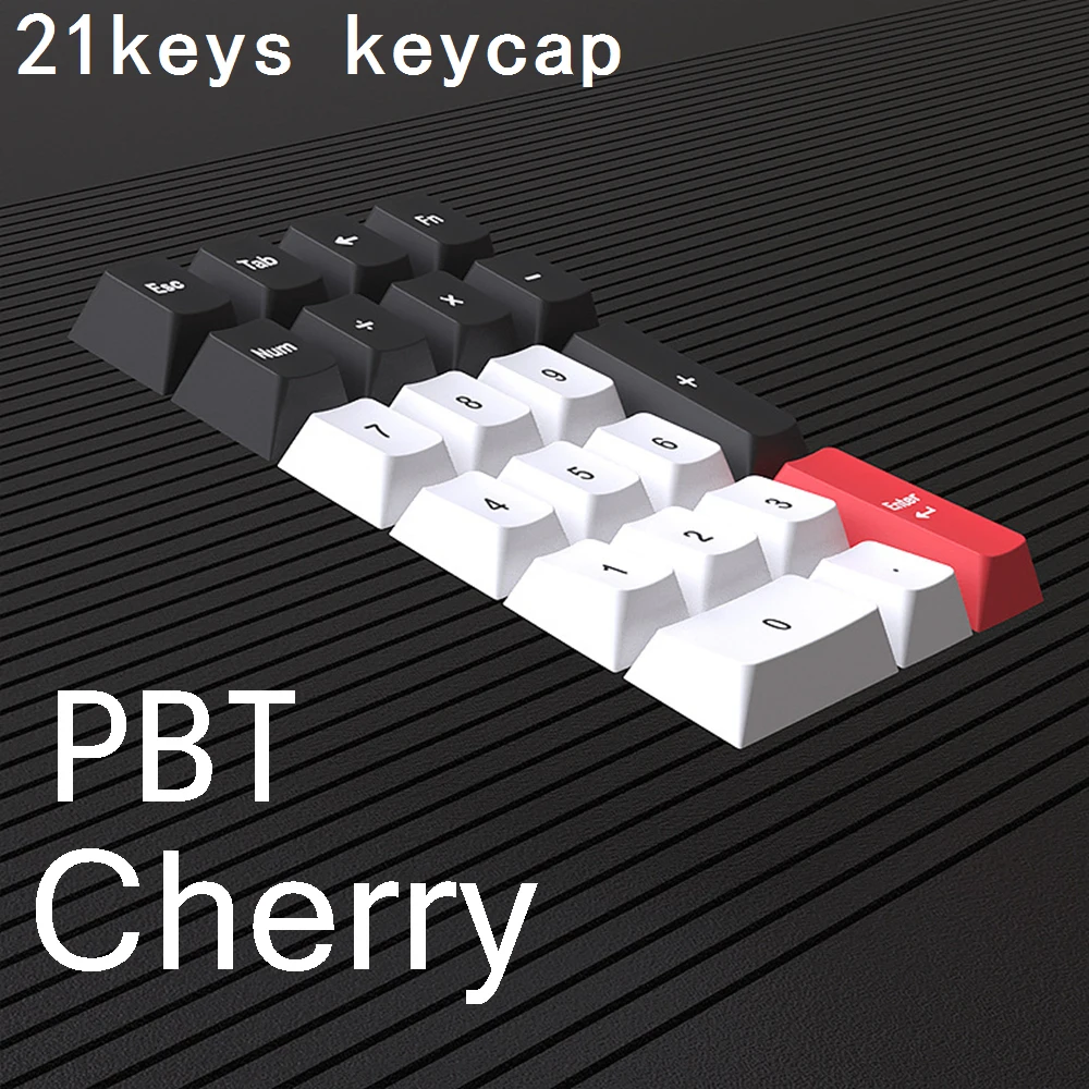 21keys Keycap Mechanical Keyboard Numeric Key Cap Profile Cherry PBT Thermal Sublimation MX Keycaps