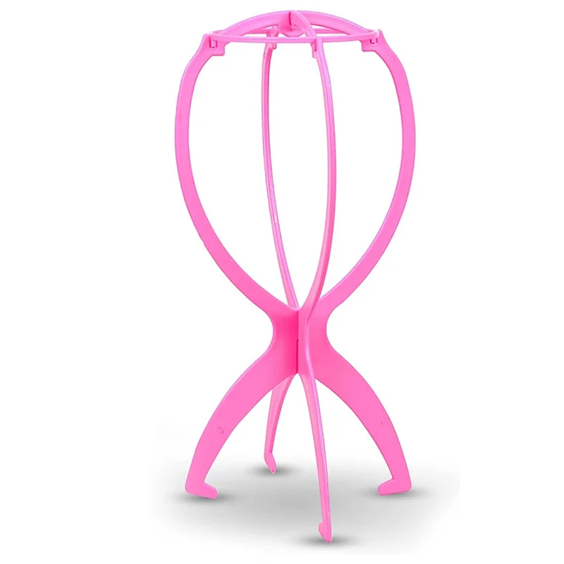 

Toupee and Wig Stand, Wig Holder Stands for Displaying Wigs Toupee Exhibitions (Pink)