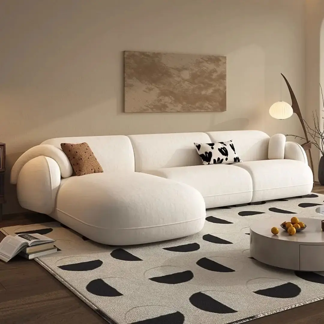 

Italian-Style Full Genuine Cowhide Leather Sofa Modern Luxury Design for Large Villa Living Room High-End Wood Frame Sofa Set