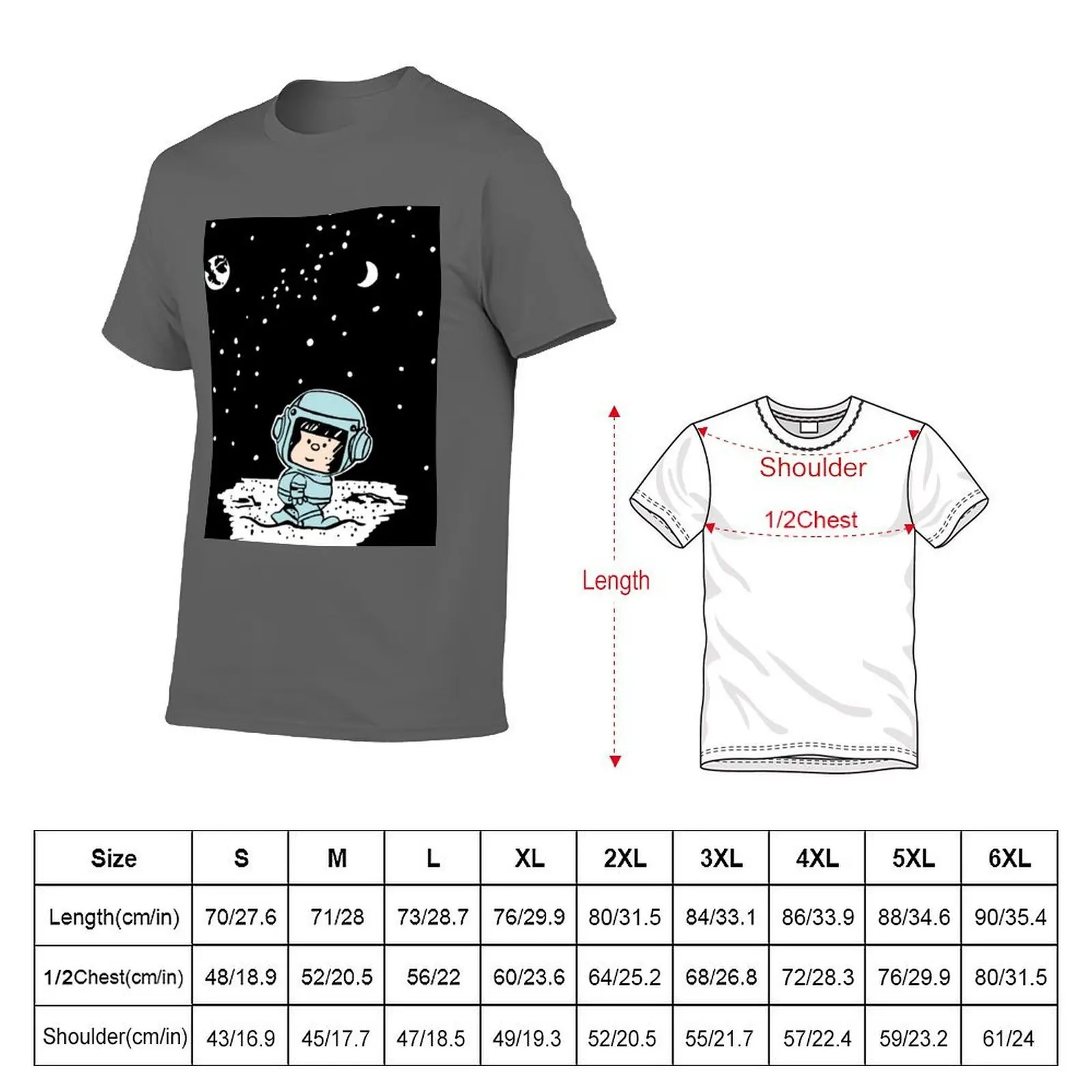 Lunatic mafalda T-Shirt t shirts for man cotton funny t shirts for man cotton T-Shirt