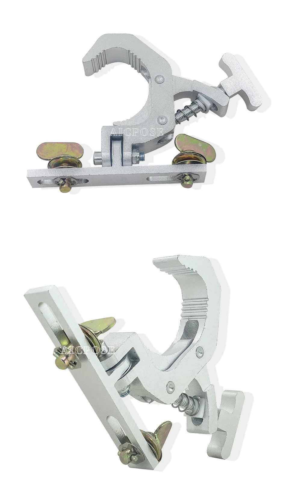 Cast Aluminum Lamp Hook Moving Head Lamp Special Load-Bearing 150KG Suitable for Pipe Diameter 42-61MM