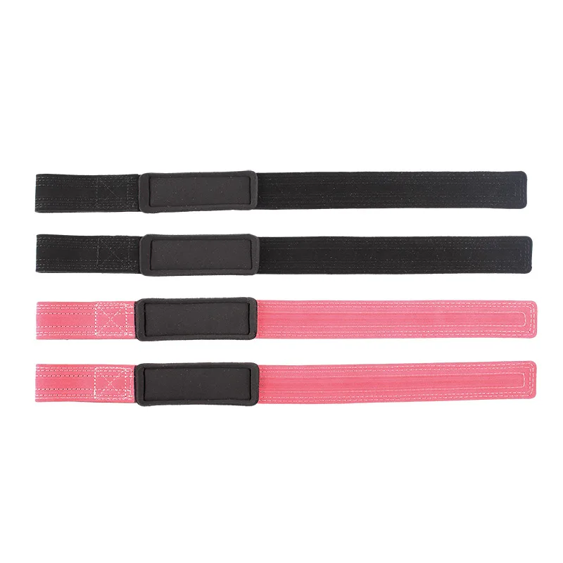 1Pair Cowhide Weight Lifting Wrist Straps Pull-ups Bands Fitness Bodybuilding Training Gym Lifting Straps with Non Slip Grips