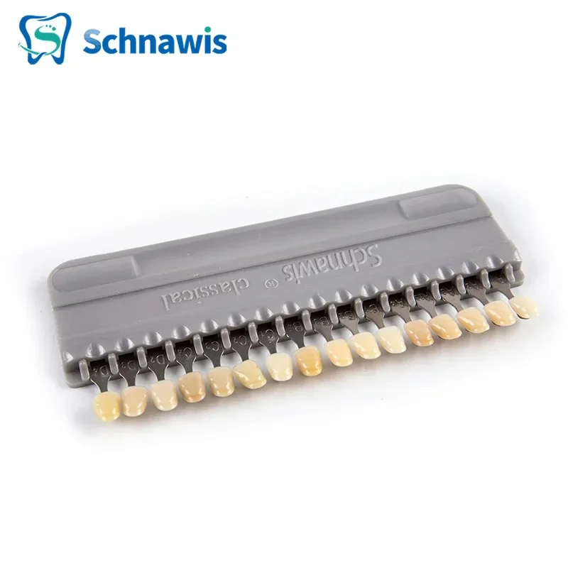 Dente dental branqueamento guia material, placa colorimétrica, design de forma para dispositivo de beleza, 16 ou 29 cores