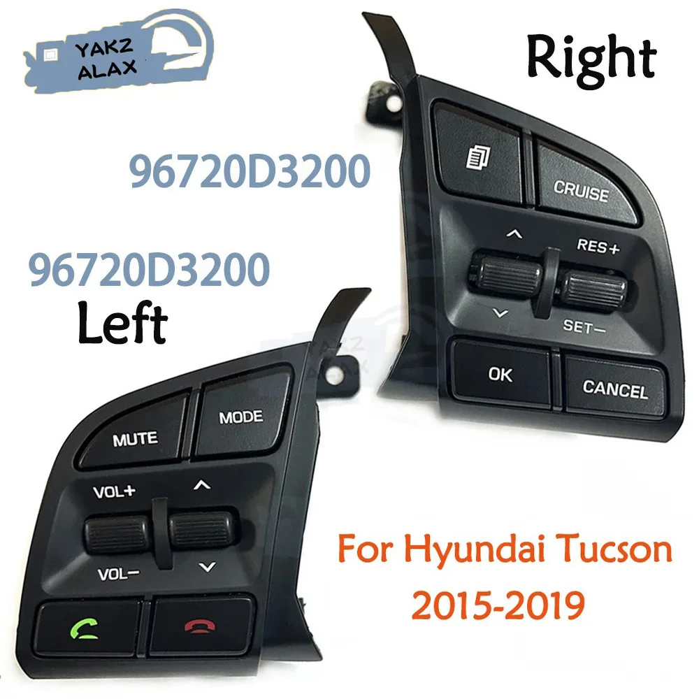 

Кнопка включения круиз-контроля на рулевом колесе для Hyundai Tucson 2015 2016 2017 2018 2019 96720D3200 96710D3500, автомобильные аксессуары