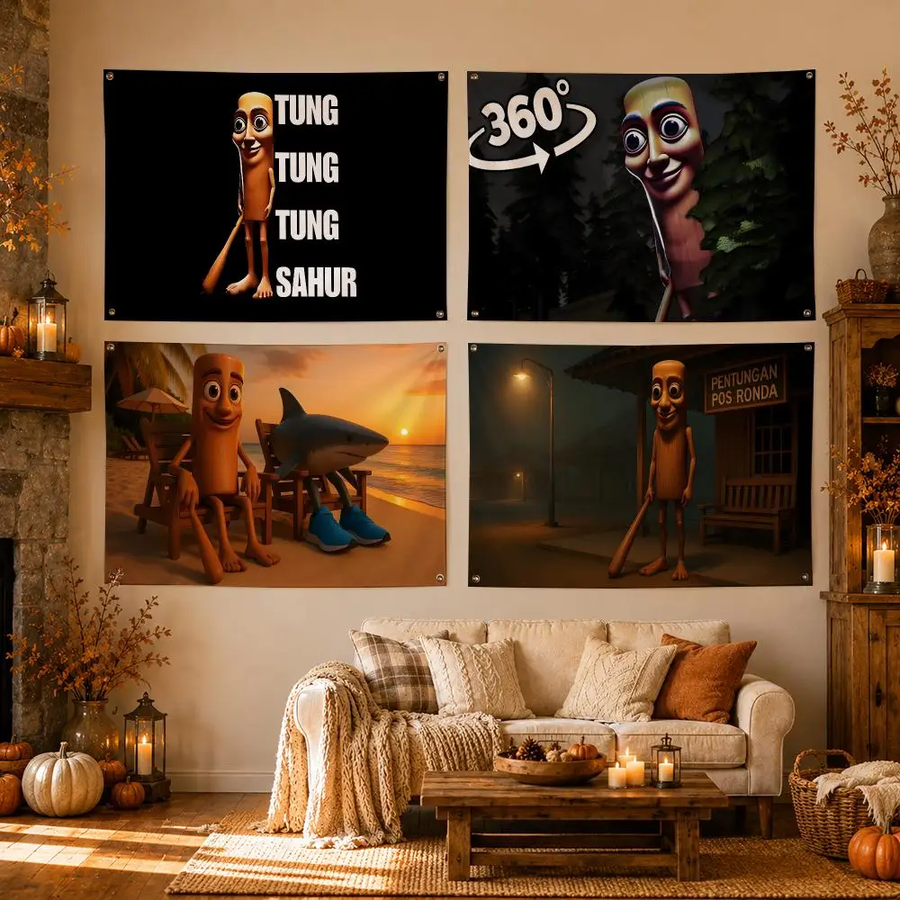 Meme Triple T Flags Flags for Room, Bedroom, Home, Outdoor, Wall Hanging, Concert Print, Art Banner