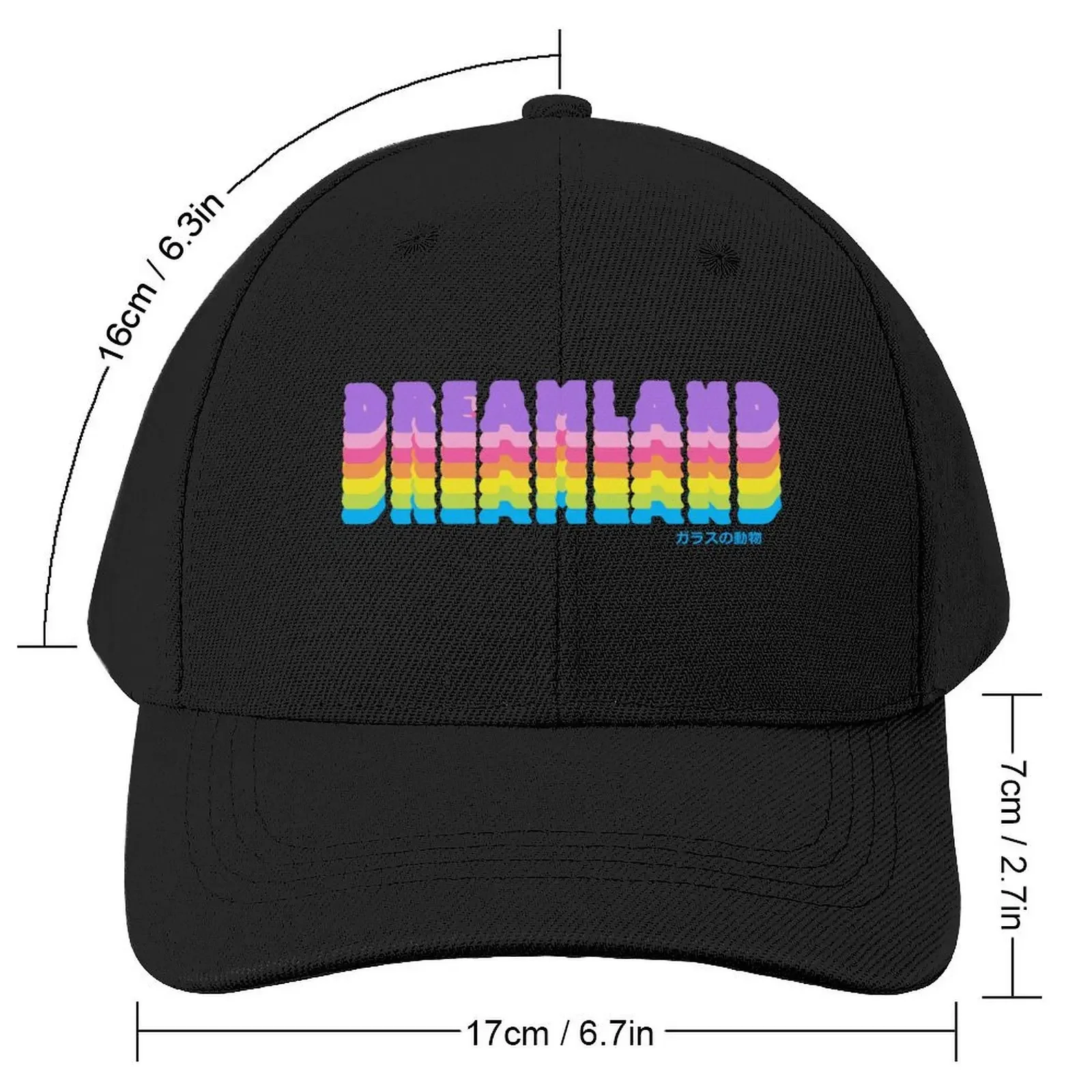 Glass Animals Merch Dreamland Baseball Cap black Icon Hat Man For The Sun Girl Men's