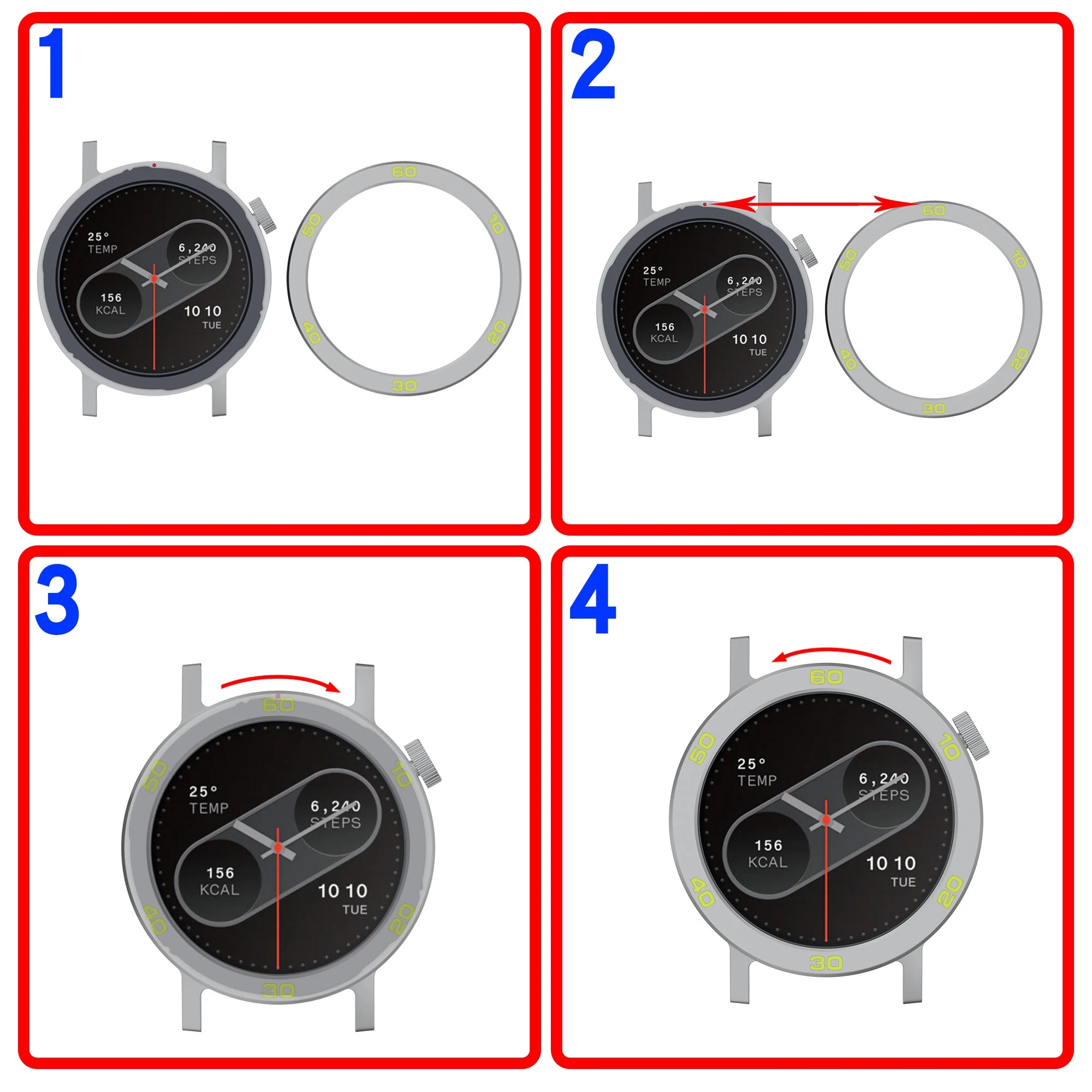 

replacement bezel case for CMF Watch Pro2 Metal BezelCMF BY NOTHING watch pro2 watch