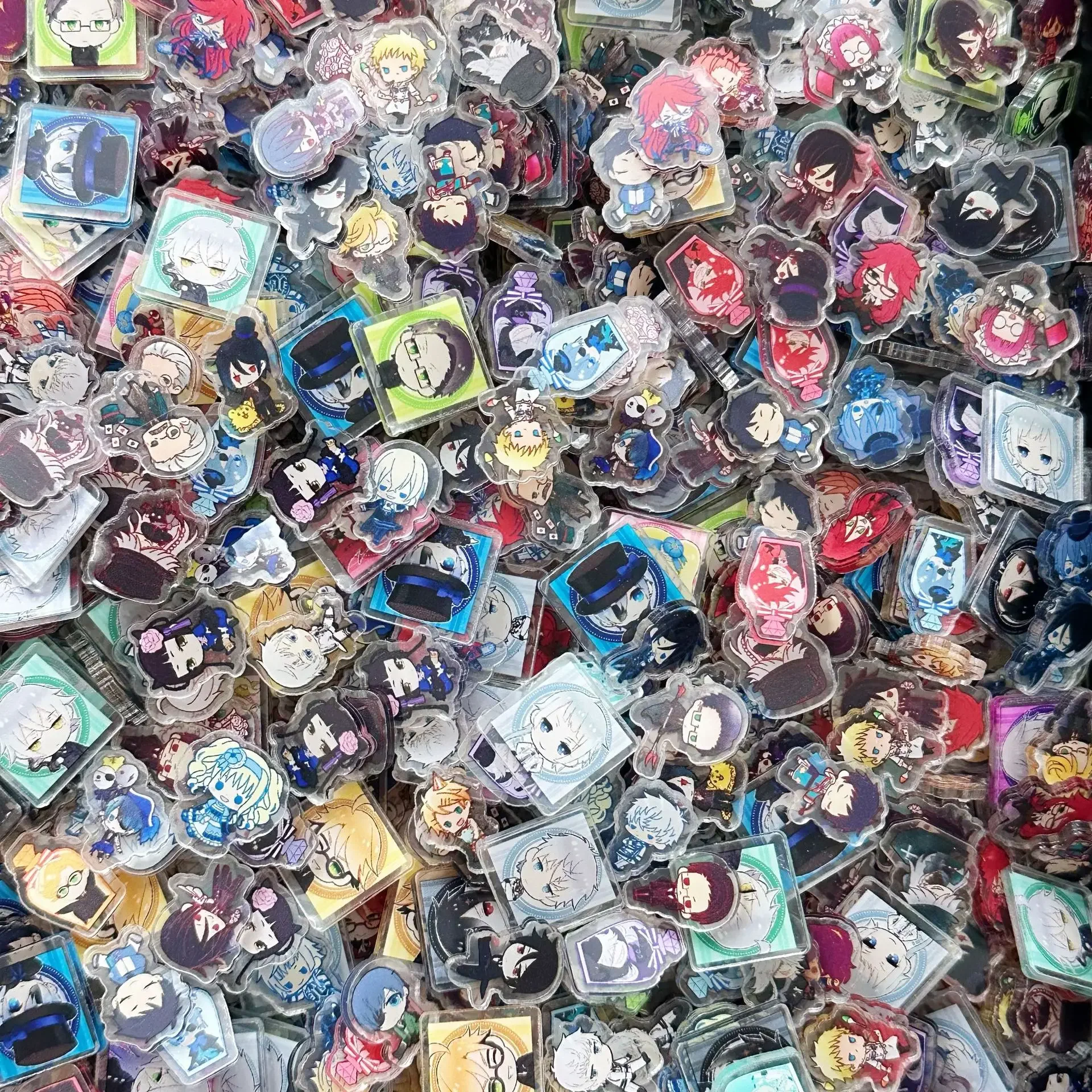 41 Stile 2cm 100-500g Anime-Serien Jujutsu Kaisen ONE PIECE Sailor Moon DIY Acryl-Zubehör Schlüsselanhänger PP-Clip Patch – Detail 29