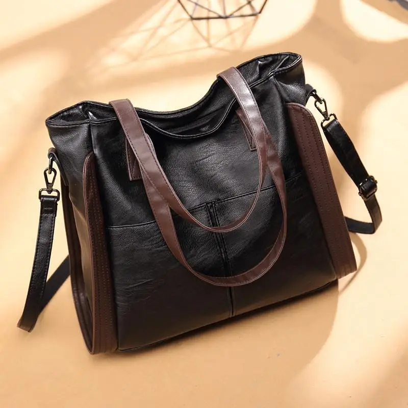 Luksusowy Design torebki damskie torby Crossbody z Top skórzany uchwytem kobieca torba na ramię duże pojemniki na zakupy bolso mujer