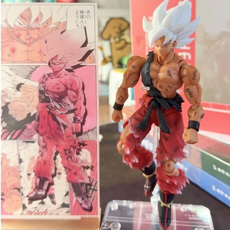 

Hot In Stock 6-Inch Black Hole Shf Ssj Battle Damage Comic Version Gku Anime Actions Figure Figures Figurine Model Custom Gifts