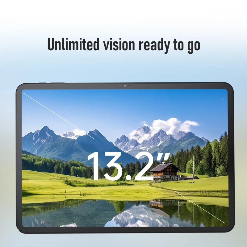 كمبيوتر لوحي Zwide مقاس 13.2 بوصة 2 في 1، خفيف الوزن ومحمول لرحلات العمل والمكتب والترفيه