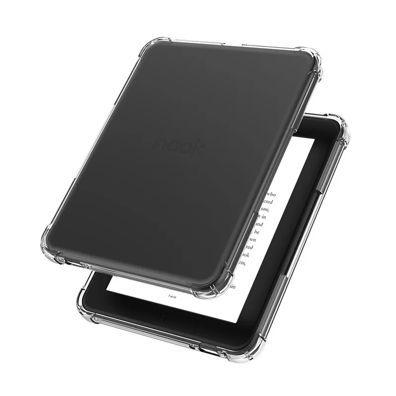 

TPU Case for Barnes & Noble Nook Glowlight 4 4E 6.0" 2021 2023 Shockproof Airbags e-Book Protective Case-Transparent Back Shell