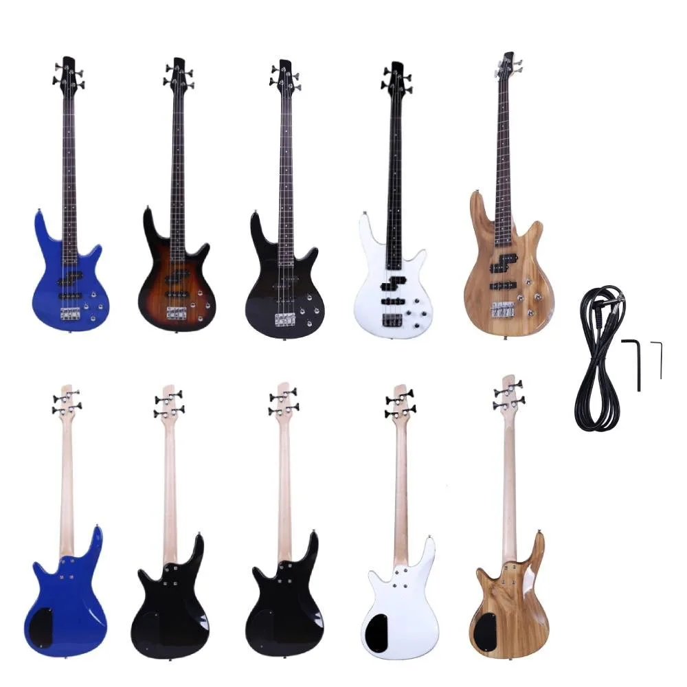 Under 4-String 24-Fret Electric Bass Guitar - 5 Colors