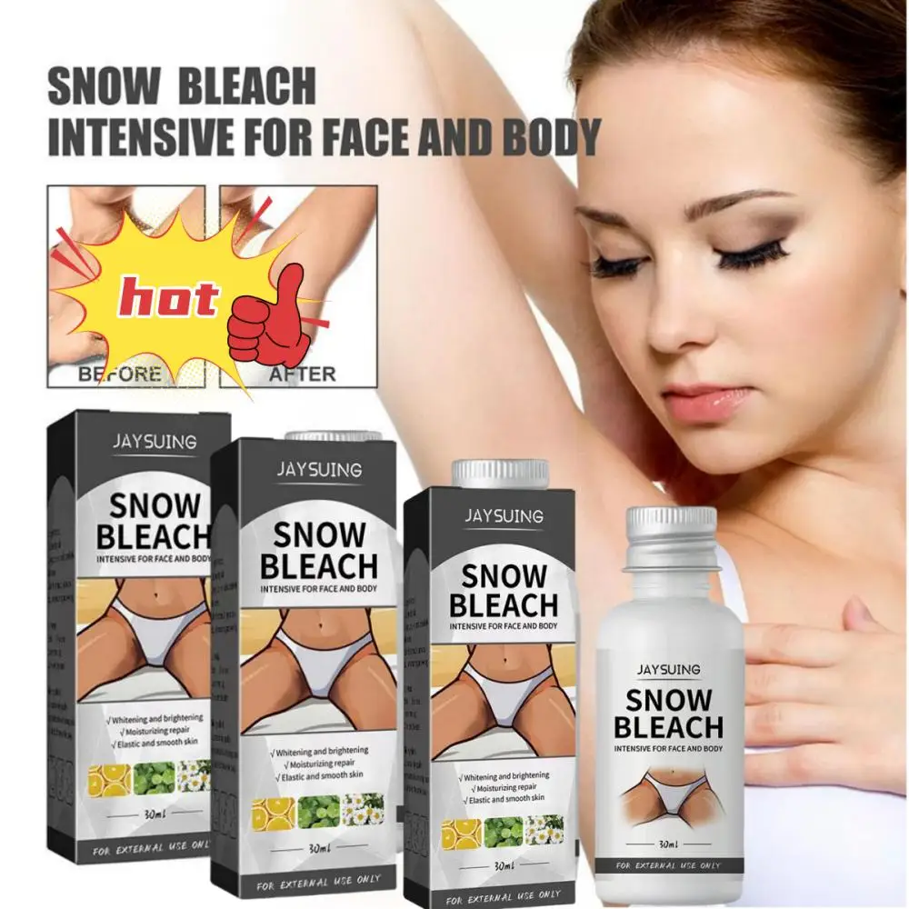 1/2/3PCS 30ml Snow Bleach Frost Desalination Brighten Up Underarm Thigh Inside Joint Skincare