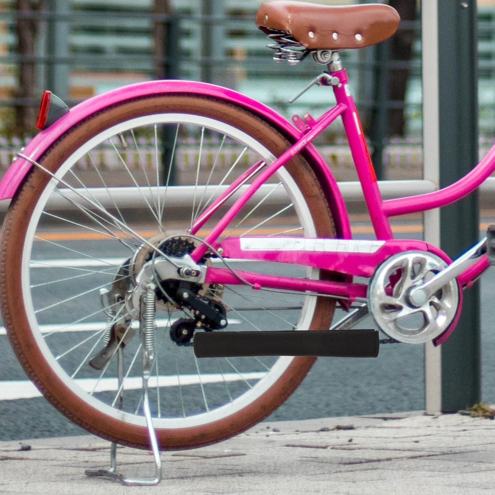 

2pcs Bike Chain Cover Protector Reusable Lightweight Road Mountain Bike Guard Durable Cycling Accessory