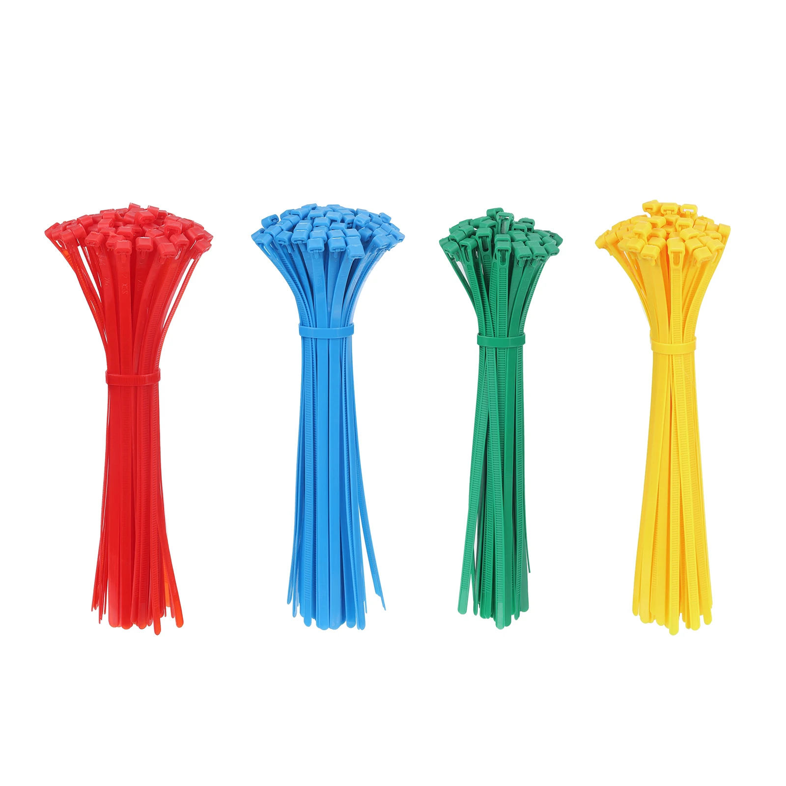 100Pcs Releasable Cable Ties Adjustable Zip Tie 50lbs Tensile Strength Removable Indoor Outdoor Tie Wrap Straps for Fix Organize