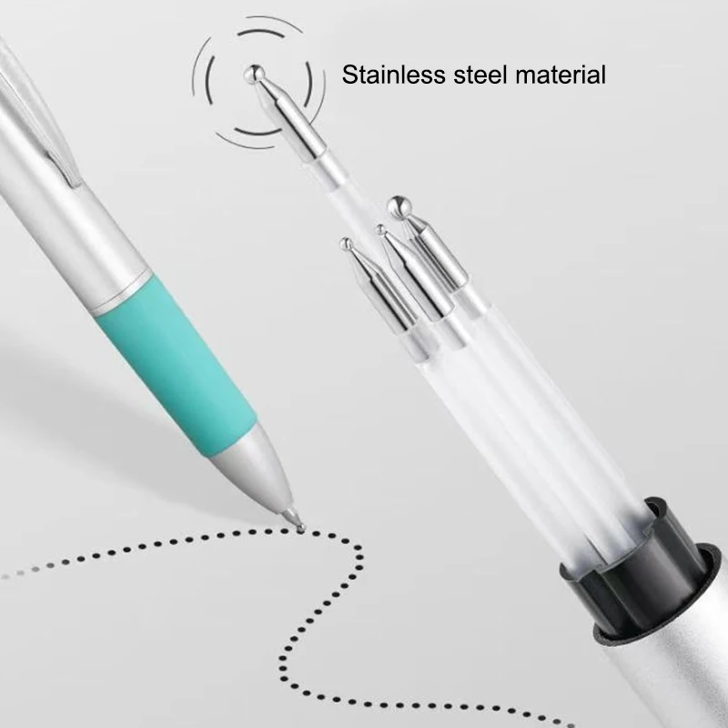 5 in 1 punta per nail art penna punteggiata strumenti per pittura per unghie penna rotativa per trapano a sfera punta per unghie punto punto ﻿ Manicure per disegno a punti