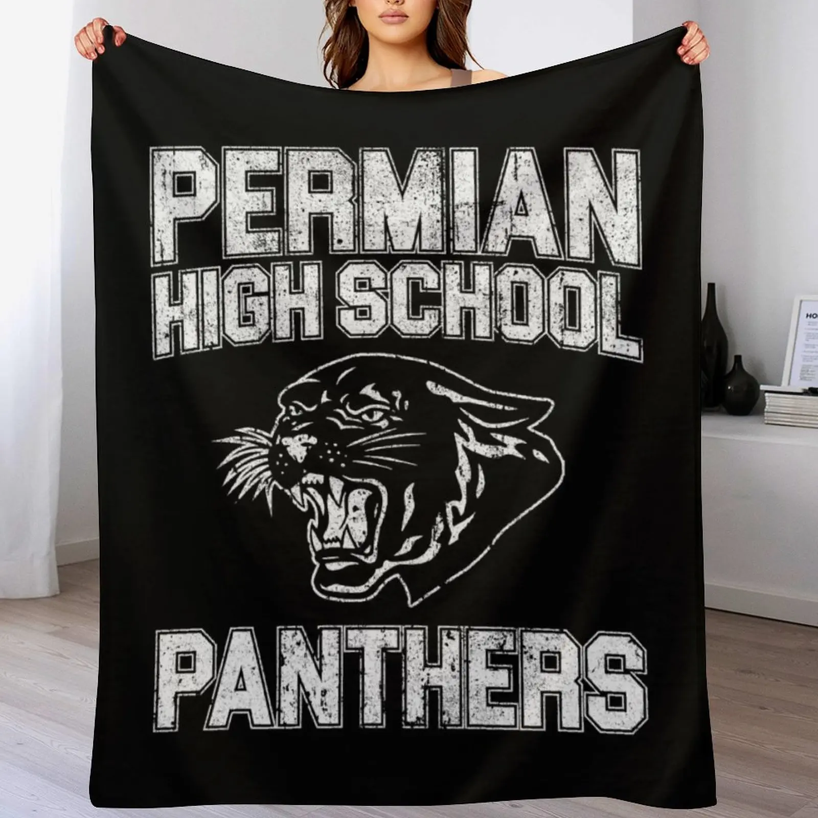 

Permian High School Panthers (Friday Night Lights) Throw Blanket for babies Thins Blankets