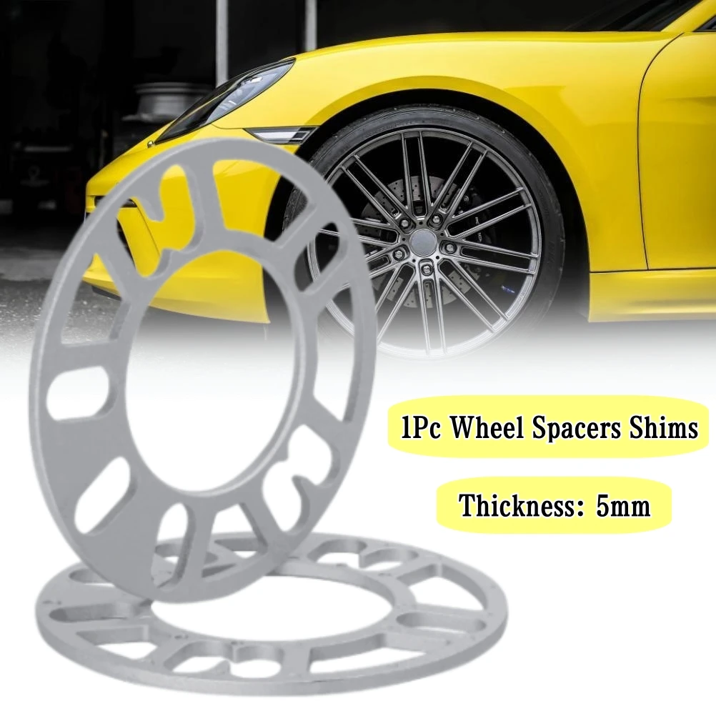 1Pc Universal Car Wheel Spacer Shims Plate 5mm Thickness 4 Stud 5 Stud 77mm Inner Diameter 150mm Outer Diameter Fit 4x100 5x120