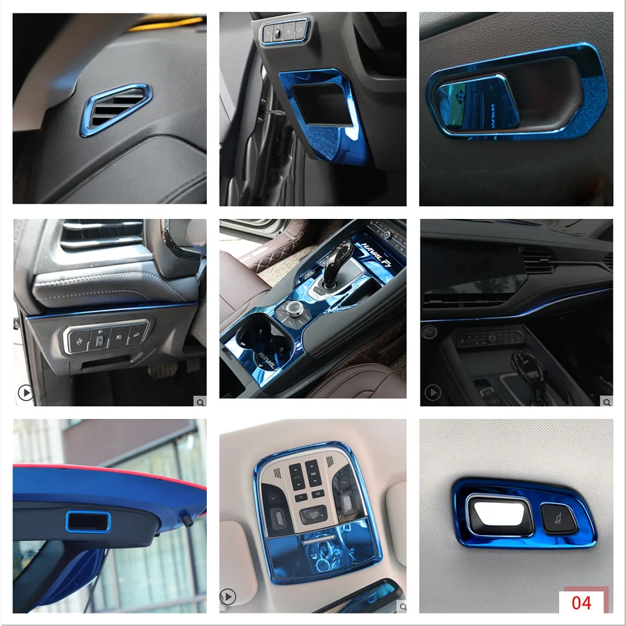 For Haval F7 F7X 2018-2020 2021 Accessories Transmission Shift Stalls Gear Frame Armrest Window Switch Storage Box Water Cup Hol