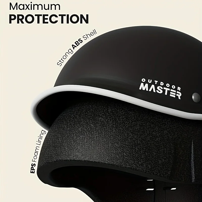 خوذة دراجة OutdoorMaster للبالغين، خوذة ركوب الدراجات قابلة للتعديل مع ضوء للرجال والنساء - آمنة معتمدة للدراجات