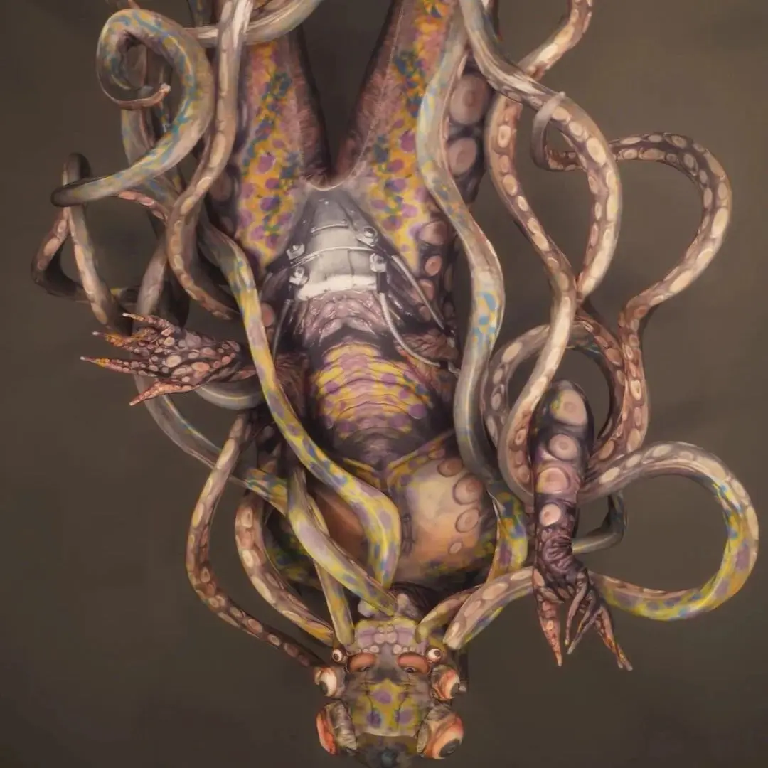 

Octopus jumpsuit Performance Halloween cosplay costume party horror thriller alien lifelike stage show gogo dancer costume