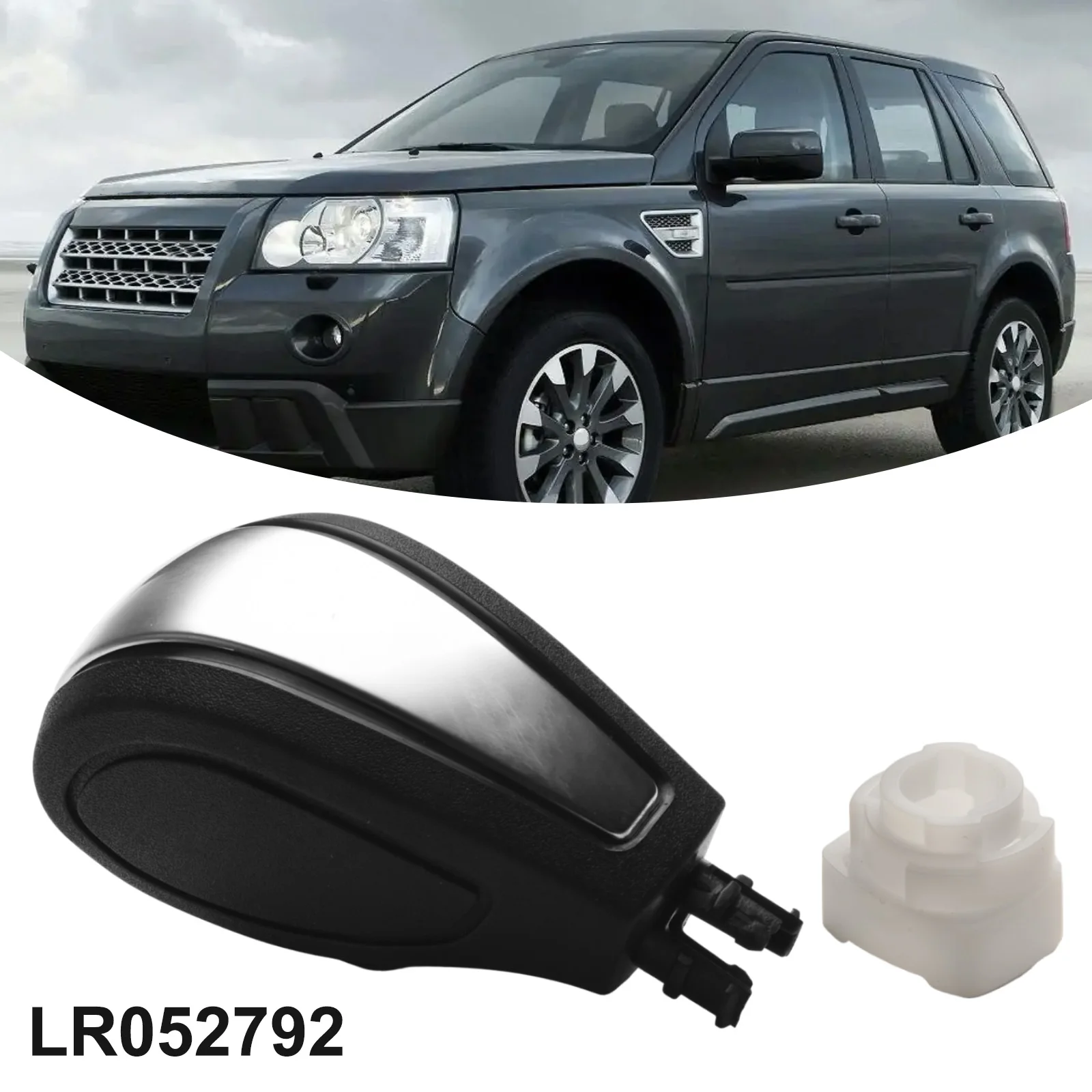 Auto Parts Automatic Shift Knob Replacement 1pc Black/White Car Accessories New Practical Useful For Freelander 2 LR2 2006-2014