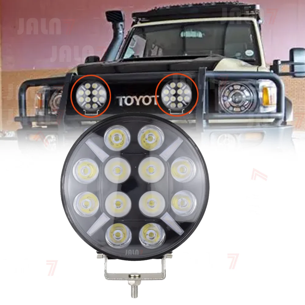 

JALN7 Round LED Driving Lights, 7 Inch Offroad Light with Super Bright 160W 16000LM White Light Bars signal light Yellow