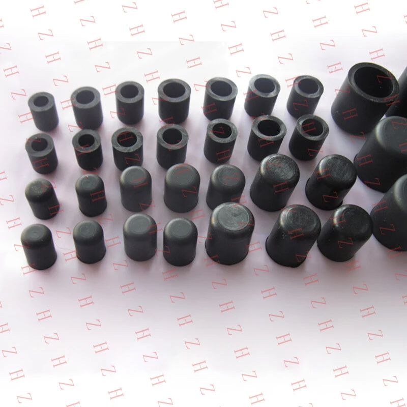 U+ Black Silicone Rubber Hose End Blanking Cover Caps Cap Heat Resist 2.8~60.5mm（Minimum order 10 pieces）