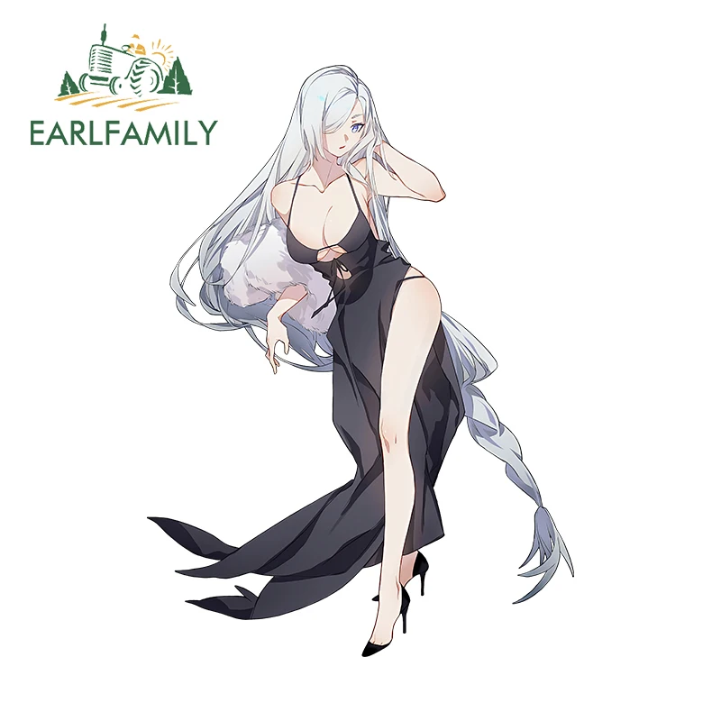 Earl family 13cm x 9,4 cm für Shenhe Abendkleid hübsche Auto aufkleber einfache Persönlichkeit Aufkleber wasserdichtes Autowaren Surfbrett